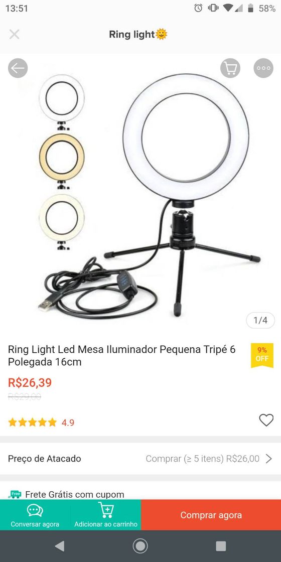 Fashion Ring light🌞 