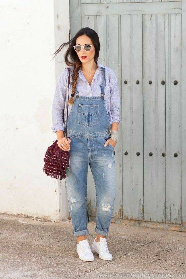 Fashion Look Jardineira Jeans