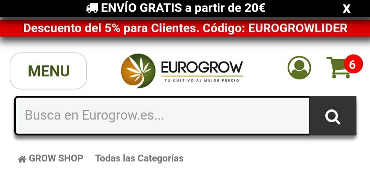 Fashion Grow Shop Online Eurogrow: La mejor y más Barata tienda Grow ...