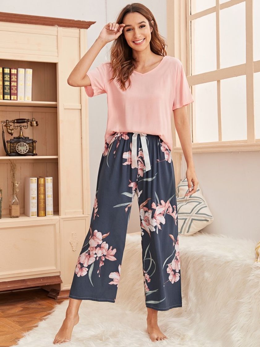 Fashion Pijama pantalon floral 🌸