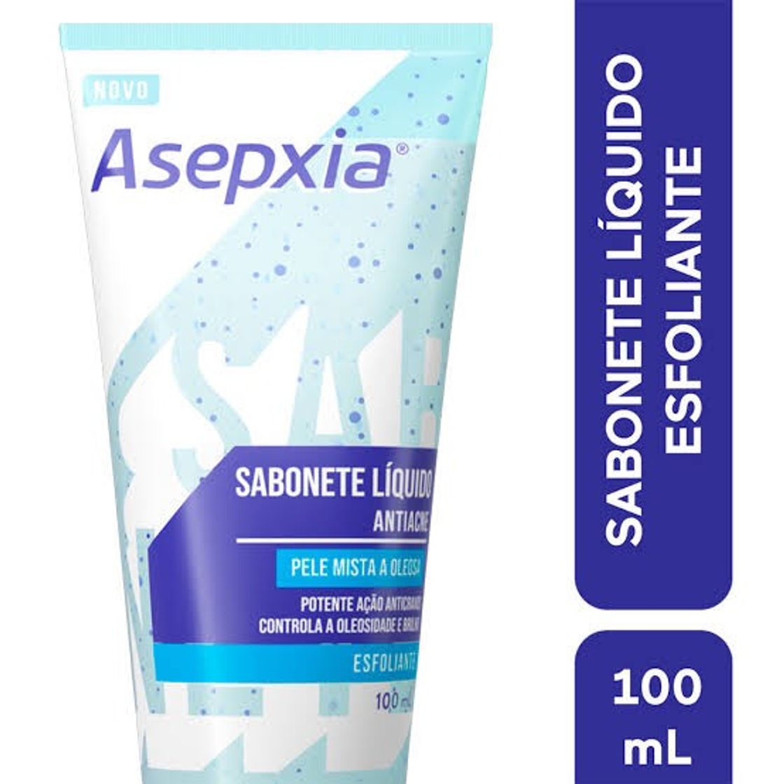 Fashion Sabonete Líquido Facial Esfoliante Asepxia Anti-Acne 100ml ...