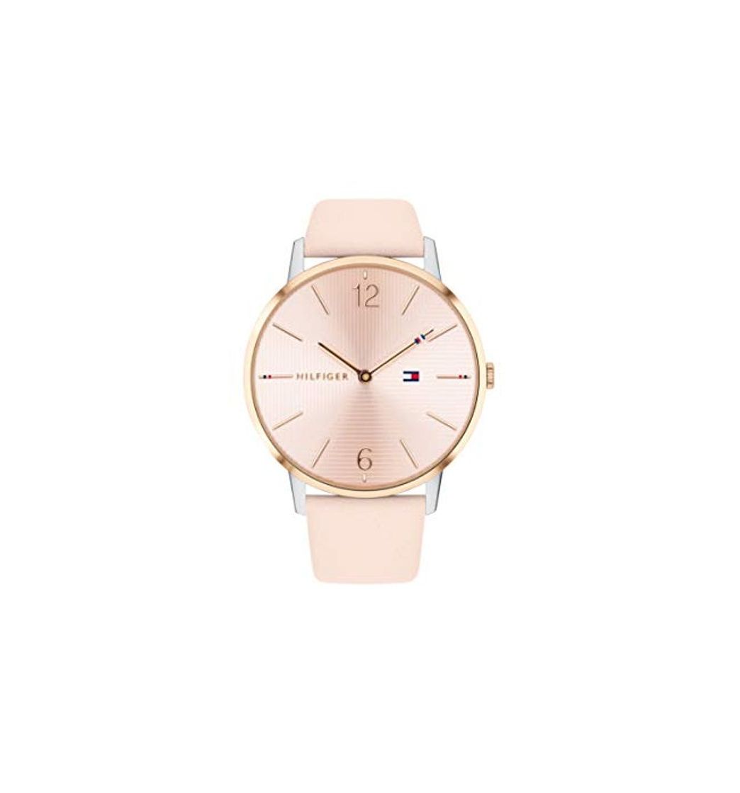 Social Tommy Hilfiger Reloj Analógico para Mujer de Cuarzo con Correa en Cuero 1781973