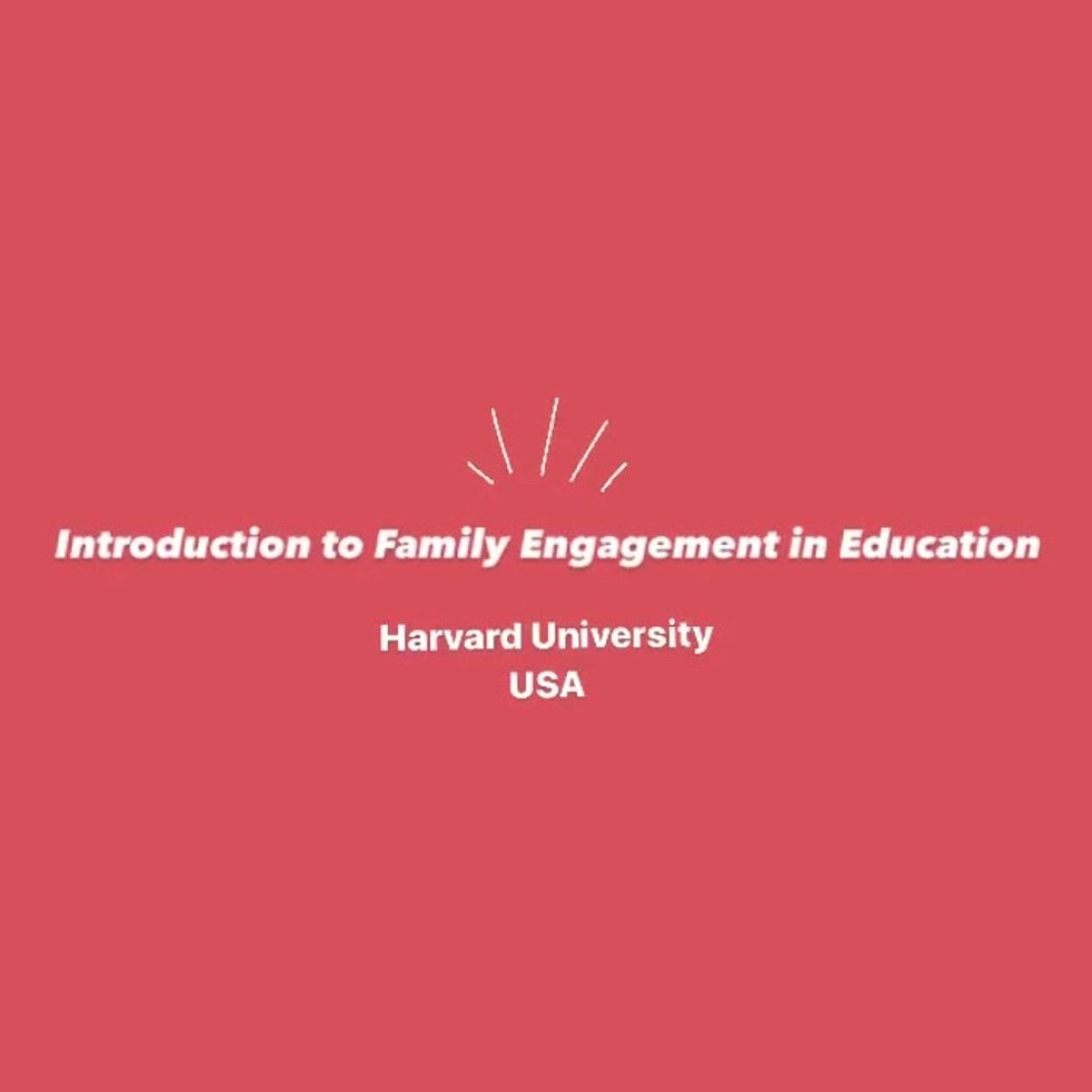 Moda Introduction to Family Engagement in Education | edX