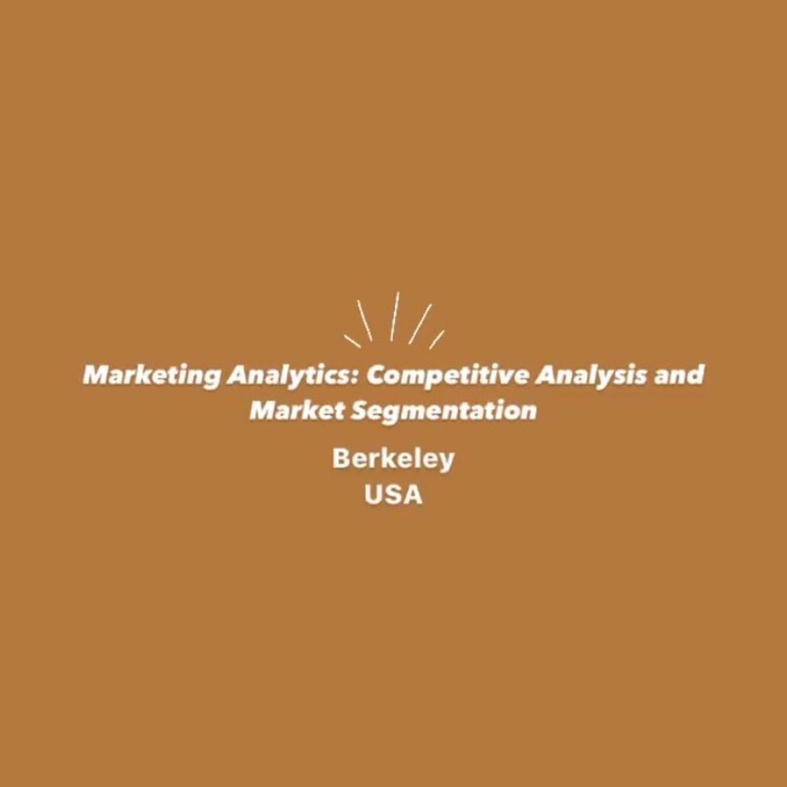 Moda Marketing Analytics: Competitive Analysis and Market Segmentation ...