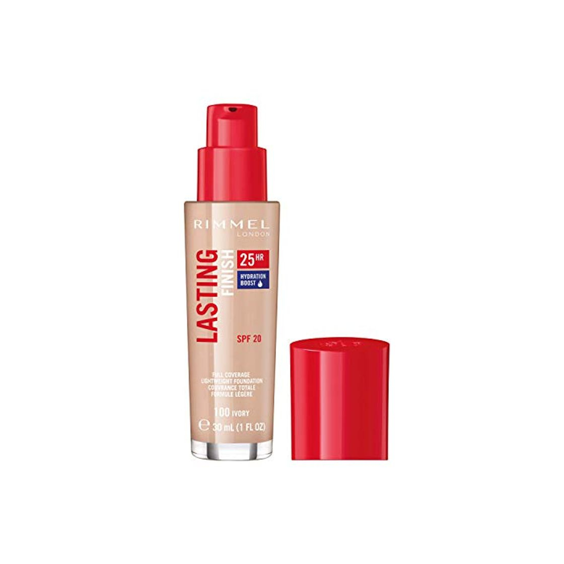 Belleza Rimmel London Lasting Finish Foundation 25H Base de Maquillaje Tono 100 Ivory