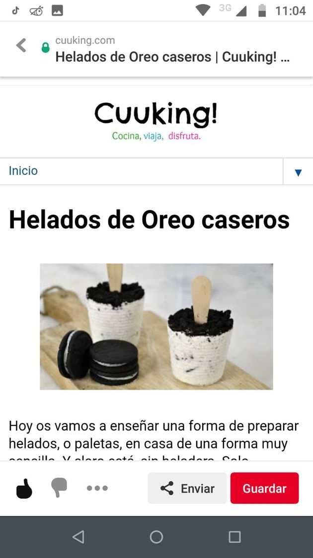 Moda Helado de galletas oreo.🍧