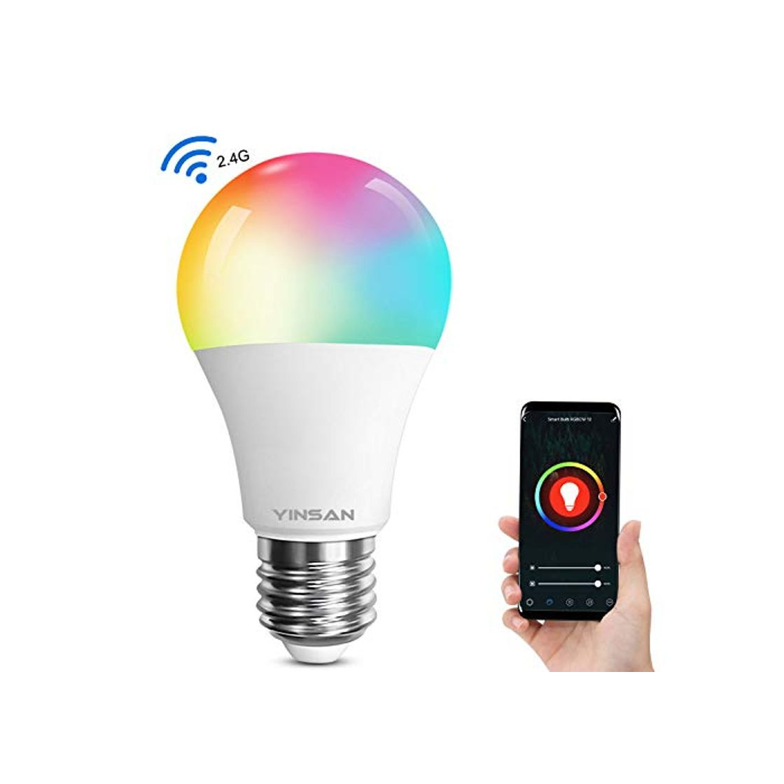 Social YINSAN Bombilla LED Inteligente WiFi