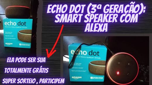 eco dot alexa ( caixinha de som inteligente ) - YouTube