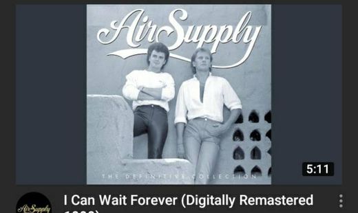 air supply i can't wait forever