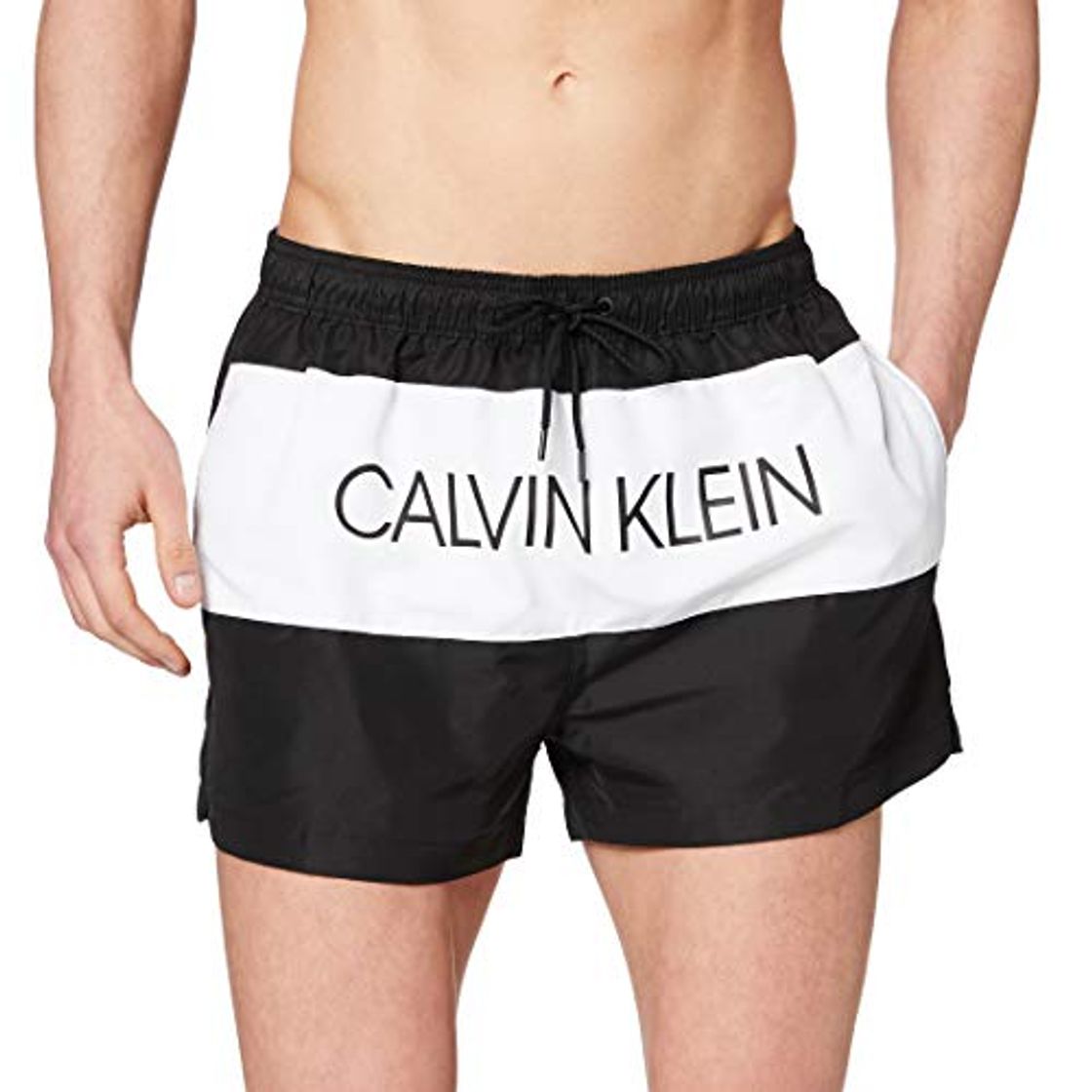 Fashion Calvin Klein Short Drawstring Bañador, Negro