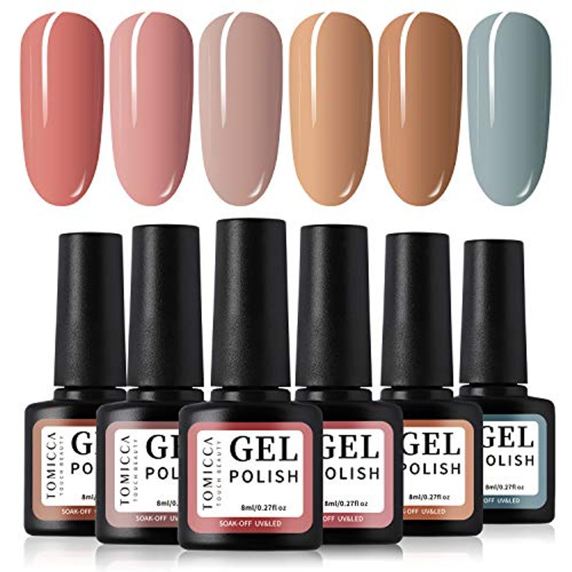 Producto TOMICCA Esmalte de Uñas Semipermanente Uñas de Gel UV LED Kit de