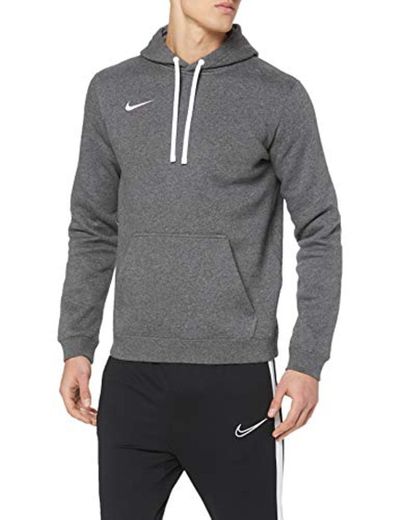 NIKE M Hoodie Po FLC TM Club19 Sudadera, Hombre, Charcoal Heathr