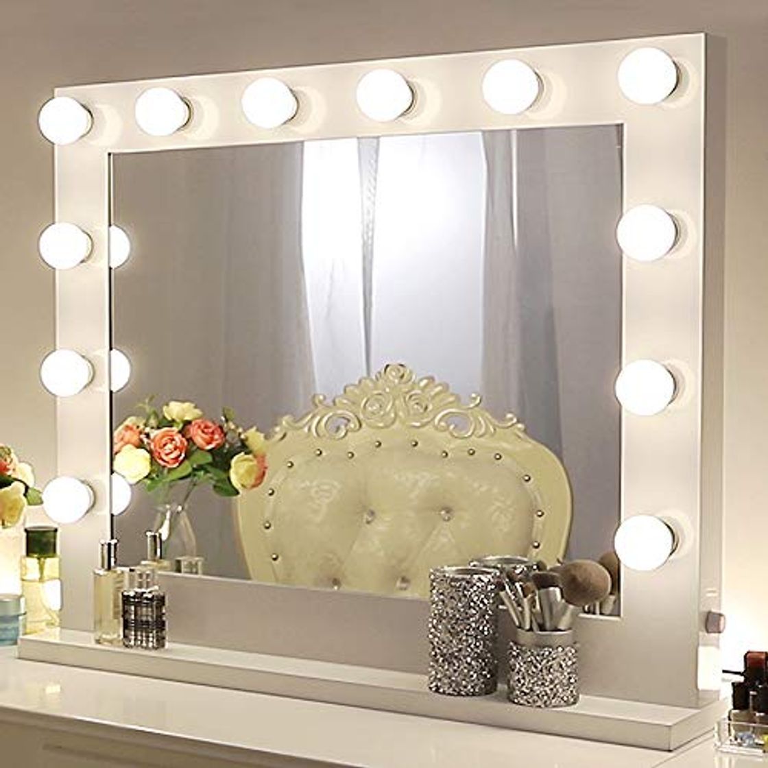 Beauty Chende Hollywood Espejo de Maquillaje con iluminación Ajustable para cosmético