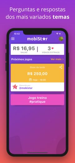 MobiStar. Novo quiz para ganhar dinheiro todos os dias