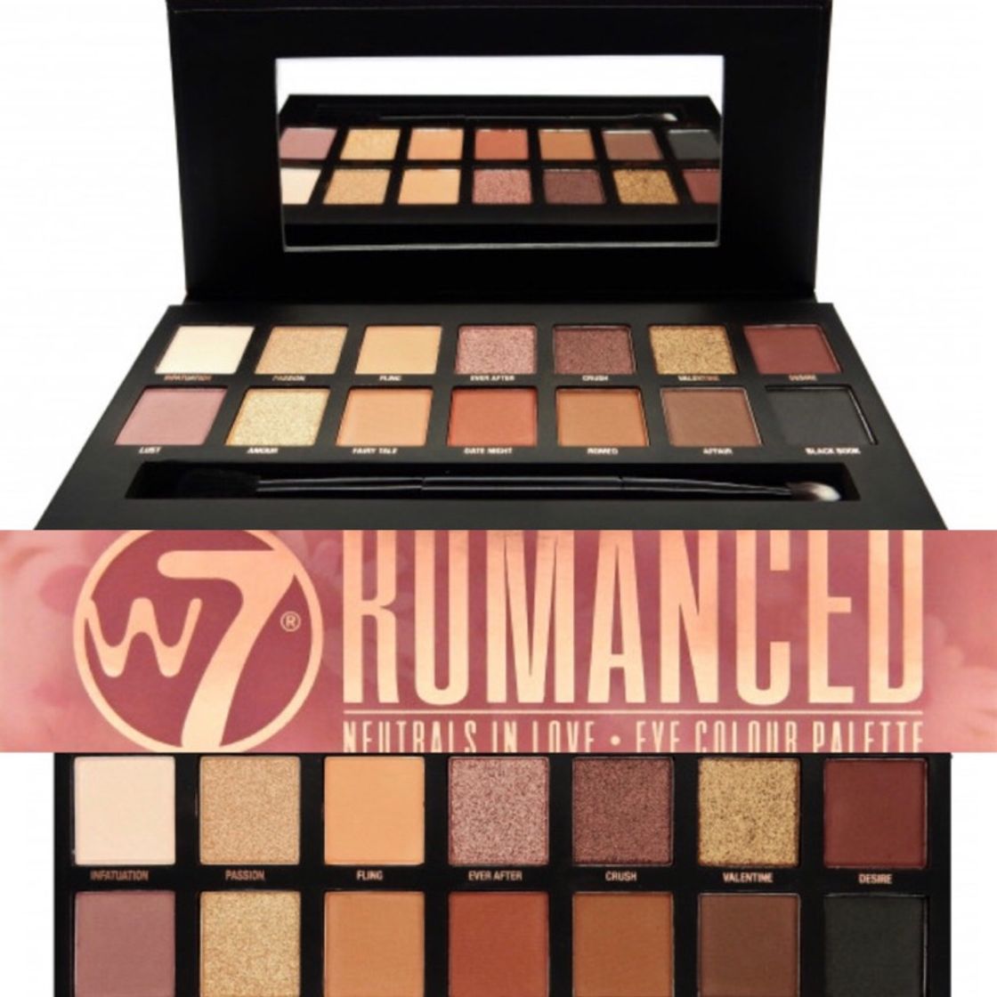 Moda Romanced Paleta de Sombras W7 