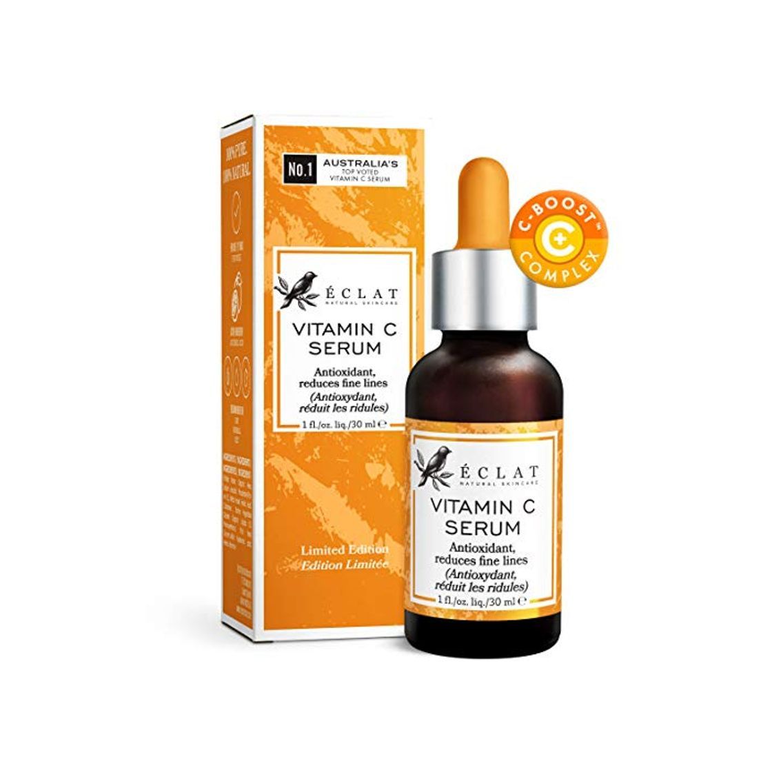 Social Sérum Facial Antiedad Vitamina C Eclat– Sérum Vitamina C Pura 100% con