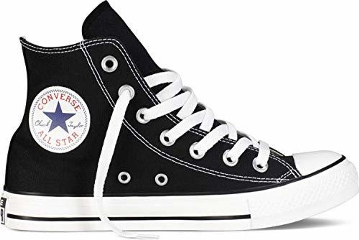 Moda Converse Chuck Taylor All Star Hi, Zapatillas de tela Unisex, Negro