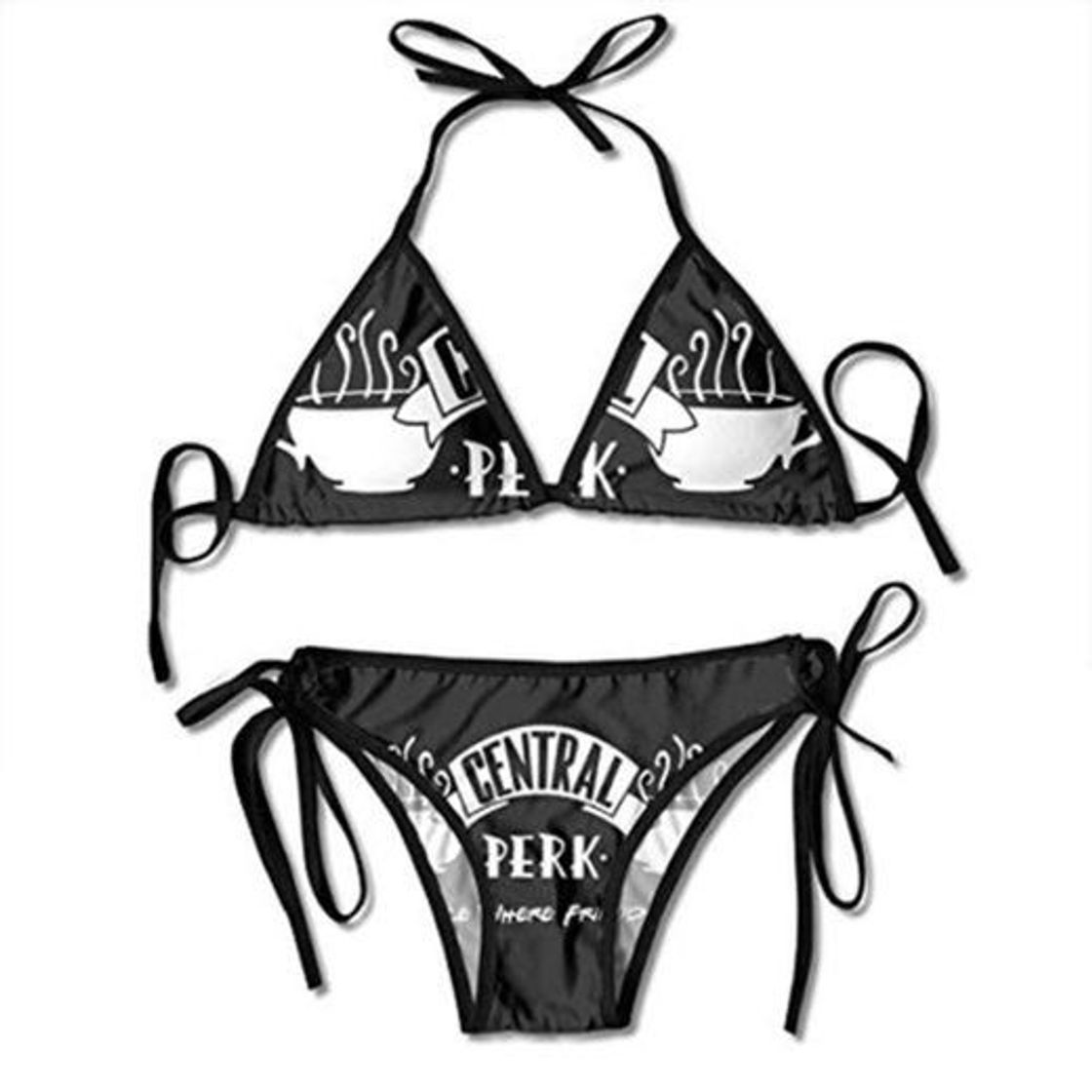 Social hdghg shop Traje de baño de Las Mujeres Central Perk Women's Bikini