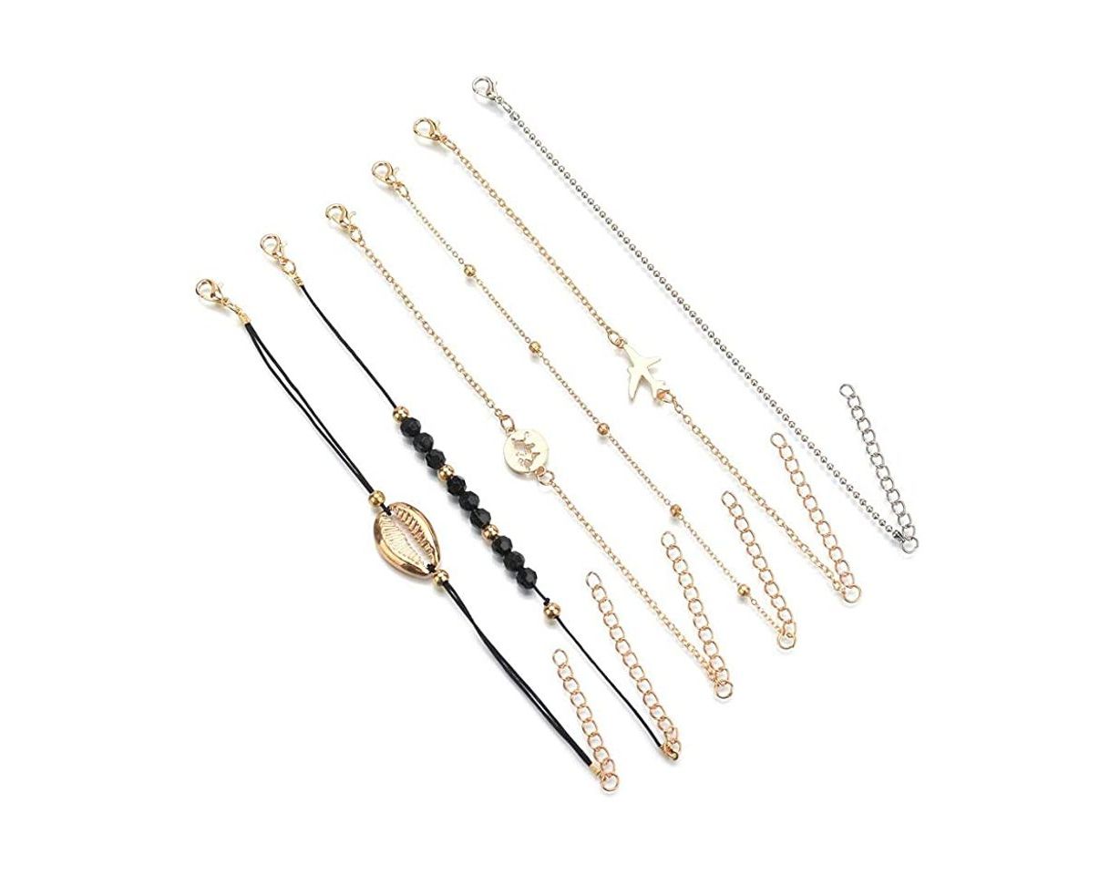 Social Dsaren Conjunto Pulseras Mujer, Apilable Pulsera Ajustable Circón Brazalete Conjunto Mujeres Accesorios