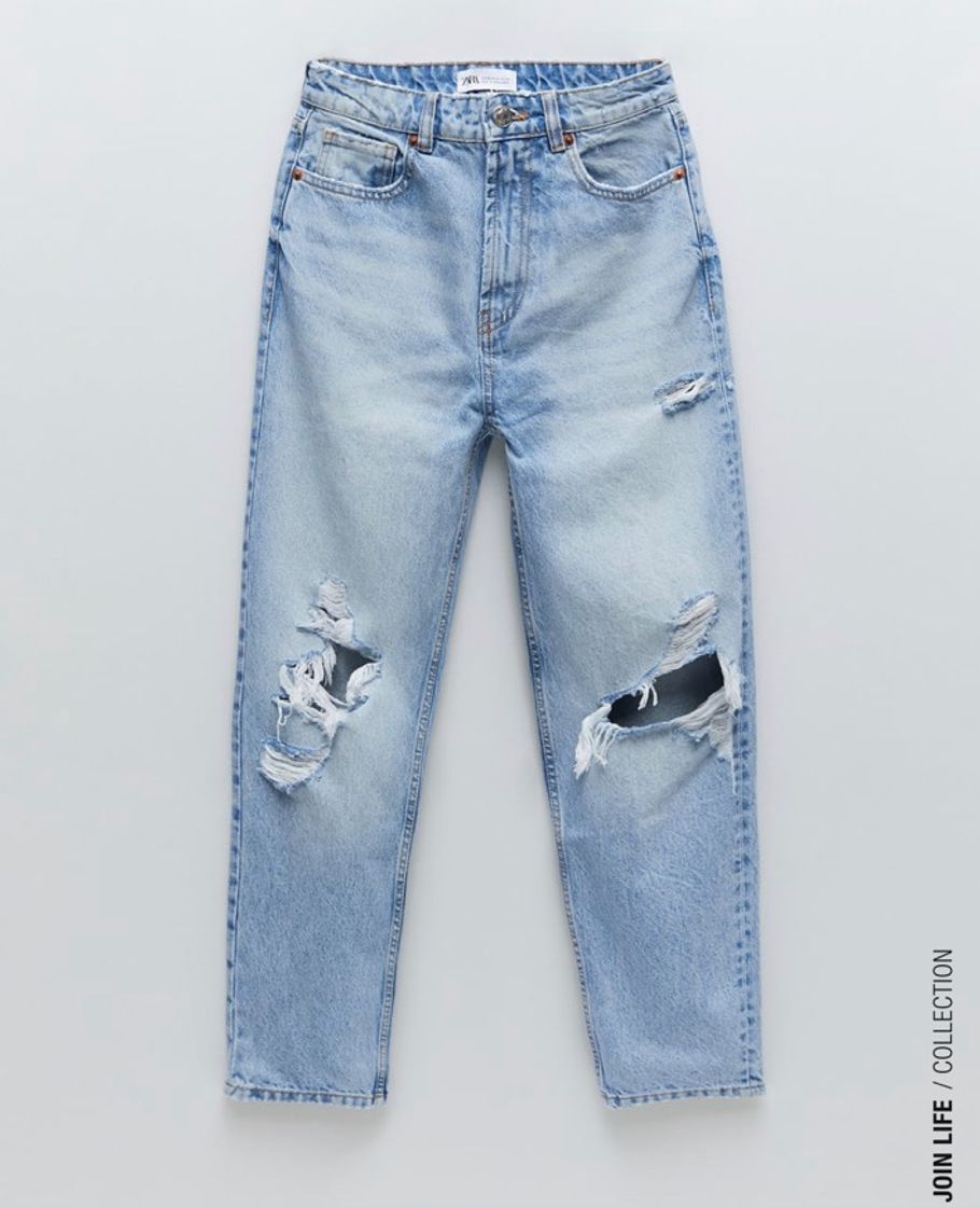 Moda Calça jeans com rasgões 