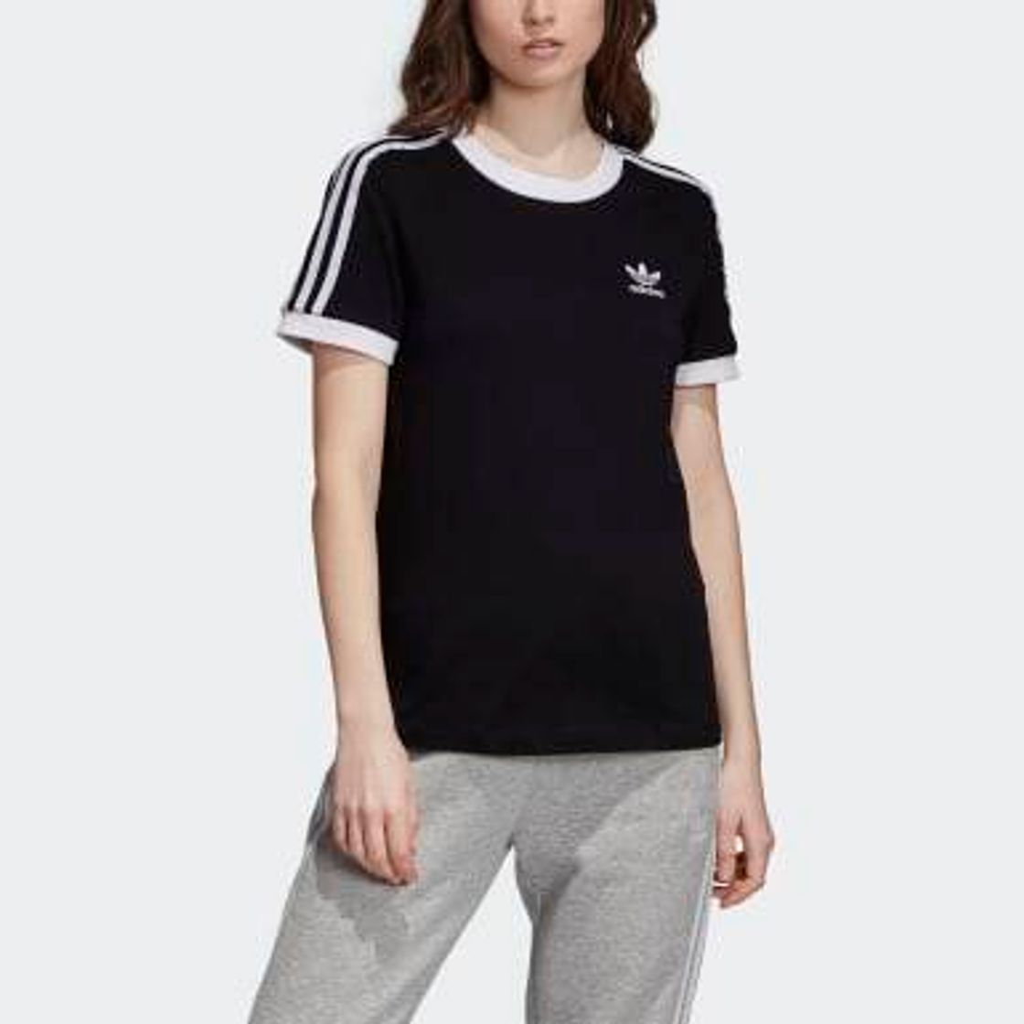 Moda Camiseta 3 bandas - Negro adidas | adidas España