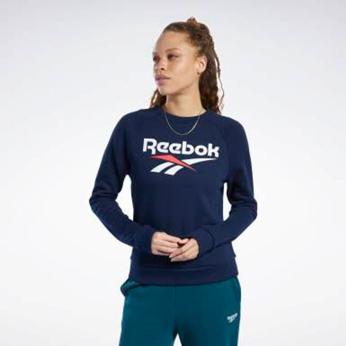 Fashion Jersey de cuello redondo Classics Vector - Azul Reebok | Reebok ...