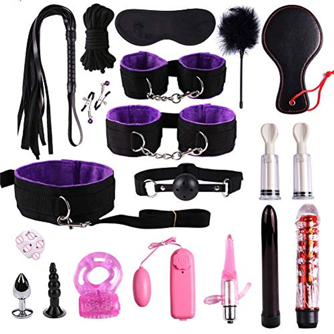 Products 19 UNIDS Kit de Juguete de Cuero Conjunto Ligado Conjunto para Sexy