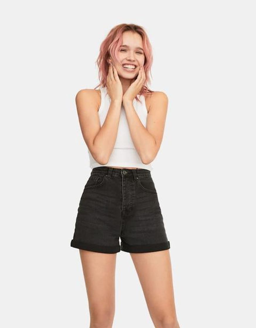 Moda Short mom fit - Shorts de mujer | Stradivarius