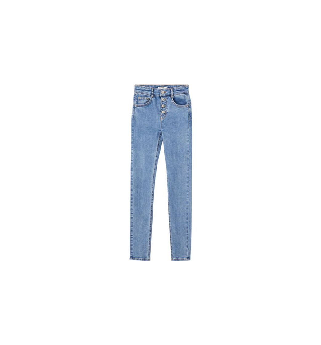 Jeans push up botones vistos

