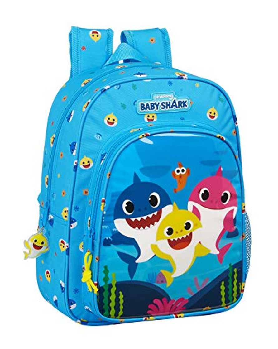 Moda Mochila Safta Escolar Infantil Animada de Baby Shark