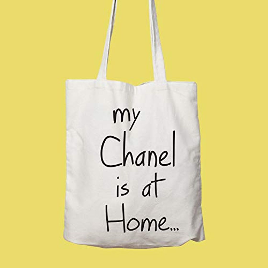 Moda My Chanel is at Home Bolsa de lona amigable