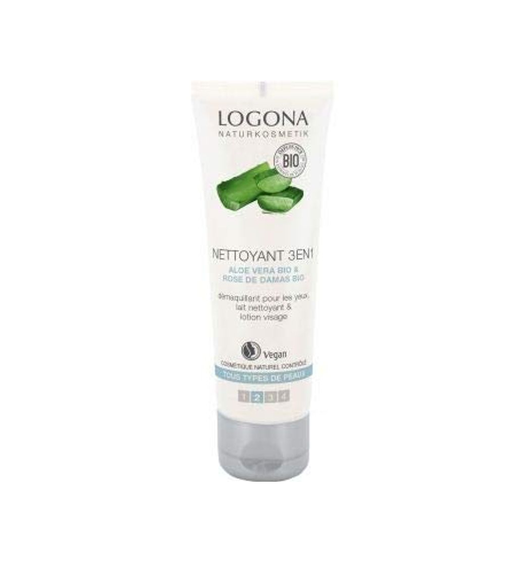 Producto Logona – Limpiador de aloe vera y rosa 100 ml orgánico – Lote de 3 – Se vende en lote – Entrega gratuita en Francia