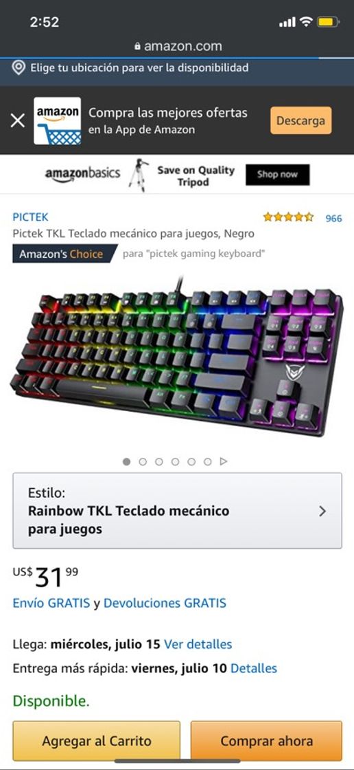 Moda Teclado redragon mecánico gamer