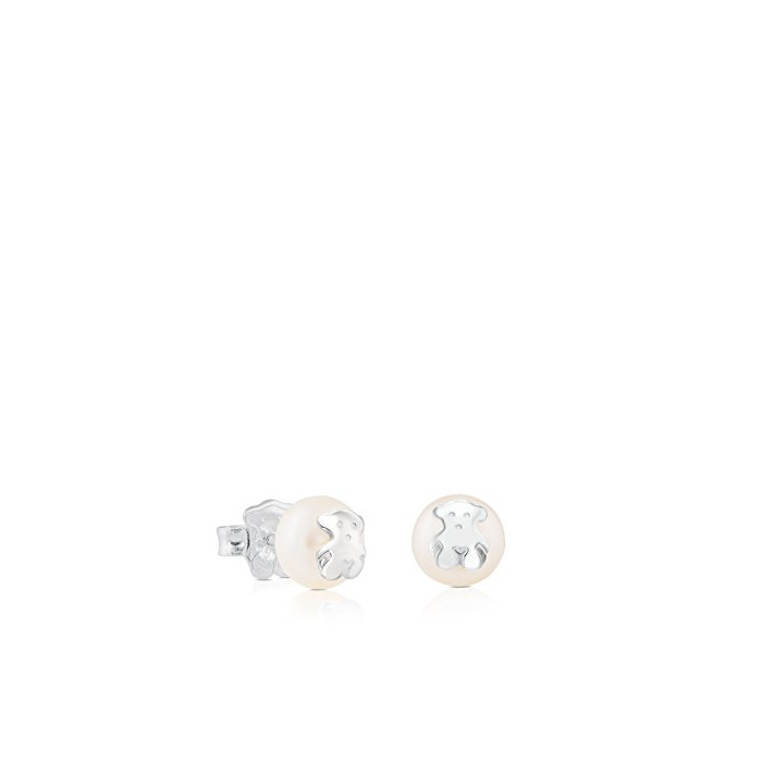 Social TOUS Bear - Pendientes con Perla Cultivada de Agua Dulce y Oso