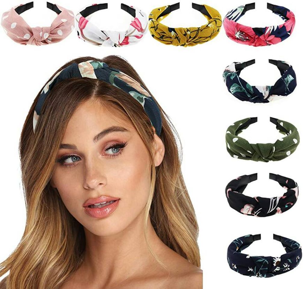 Social Diademas para dama anudados (8 piezas) 