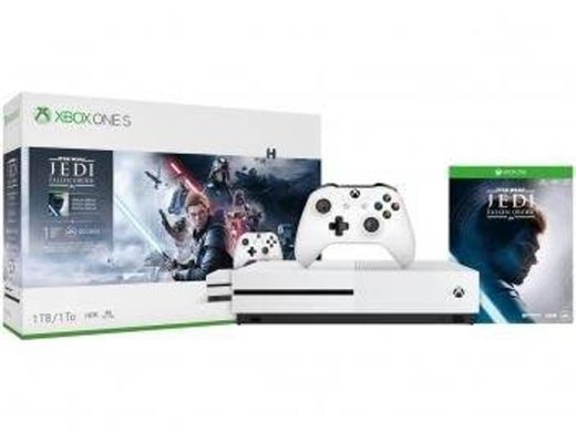 Xbox One S 1TB 1 Controle Microsoft com 1 Jogo - 1 Mês de Xb