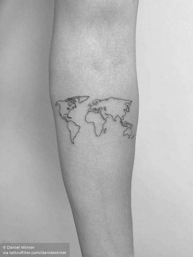 Tatto de viajem/mundo