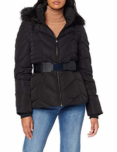 Moda Guess Petra Down Jacket Abrigo, Negro