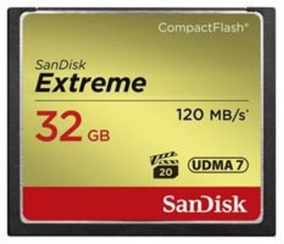 Electrónica SanDisk SDCFXSB-032G-G46 - Tarjeta de Memoria Compact Flash de 32 GB