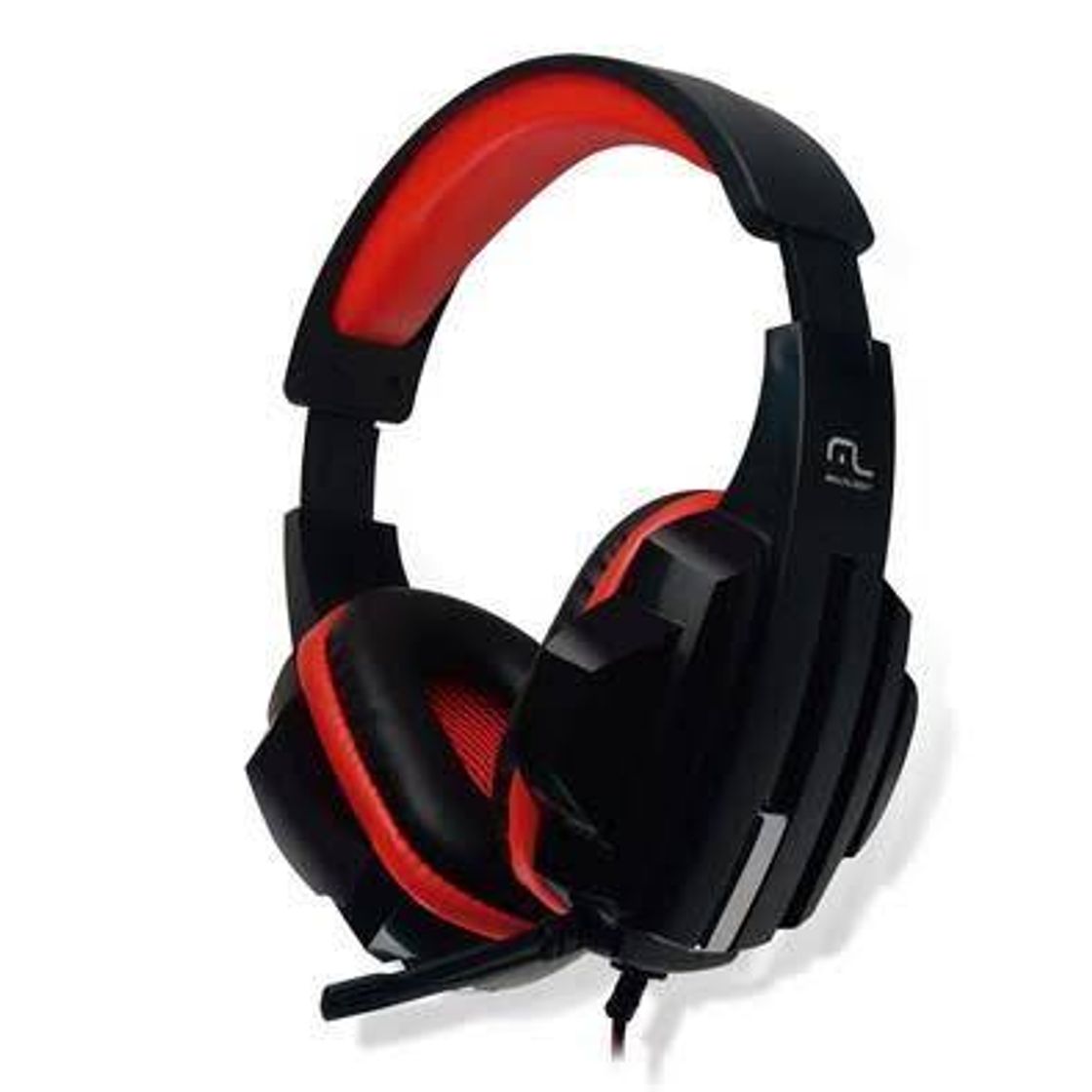 Moda Headset Gamer Multilaser P2 Preto e Vermelho - PH120 | KaBuM!