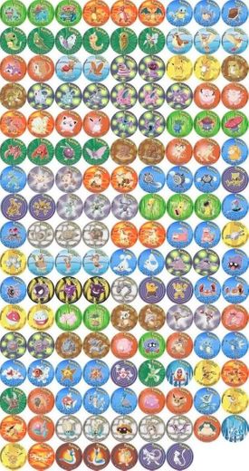 Tazos e Evolutazos - Coleções Elma Chips: Pokémon 