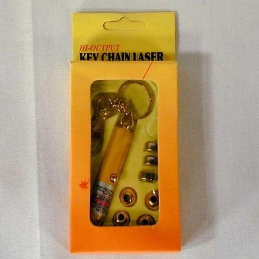 10 PC LASER POINTER 5 TIP novelties lazer key chain toy