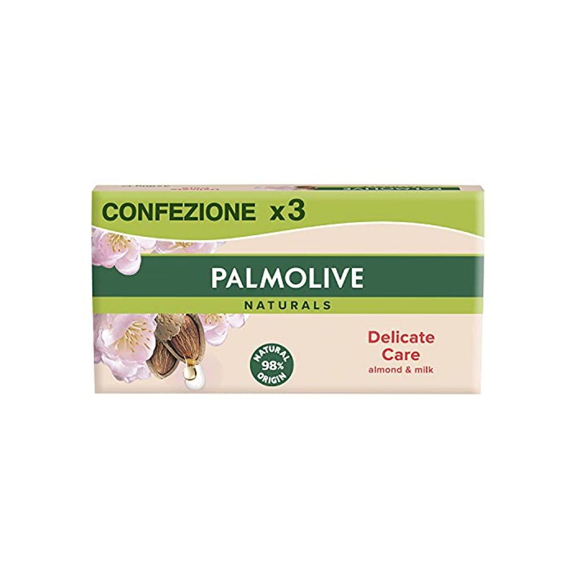 Belleza PALMOLIVE NATURALS DELICATE CARE WITH ALMOND MILK LOTE 3 piezas