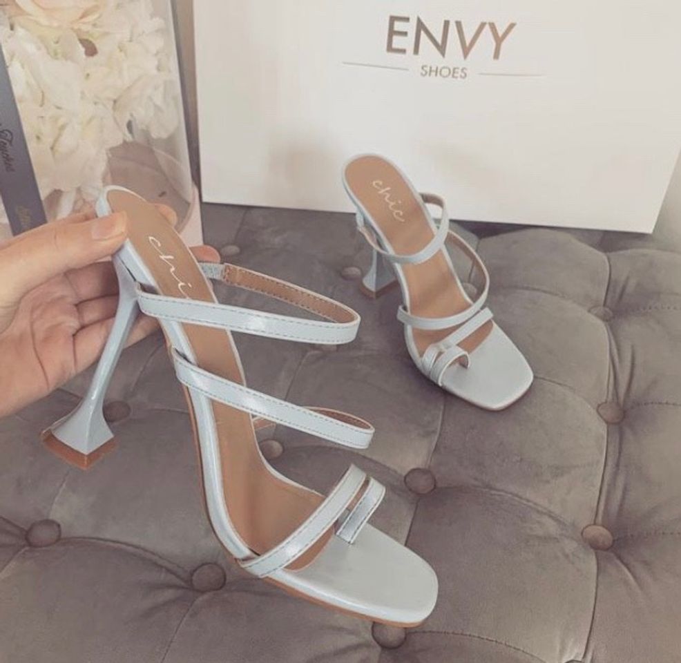 Moda Baby blue mules