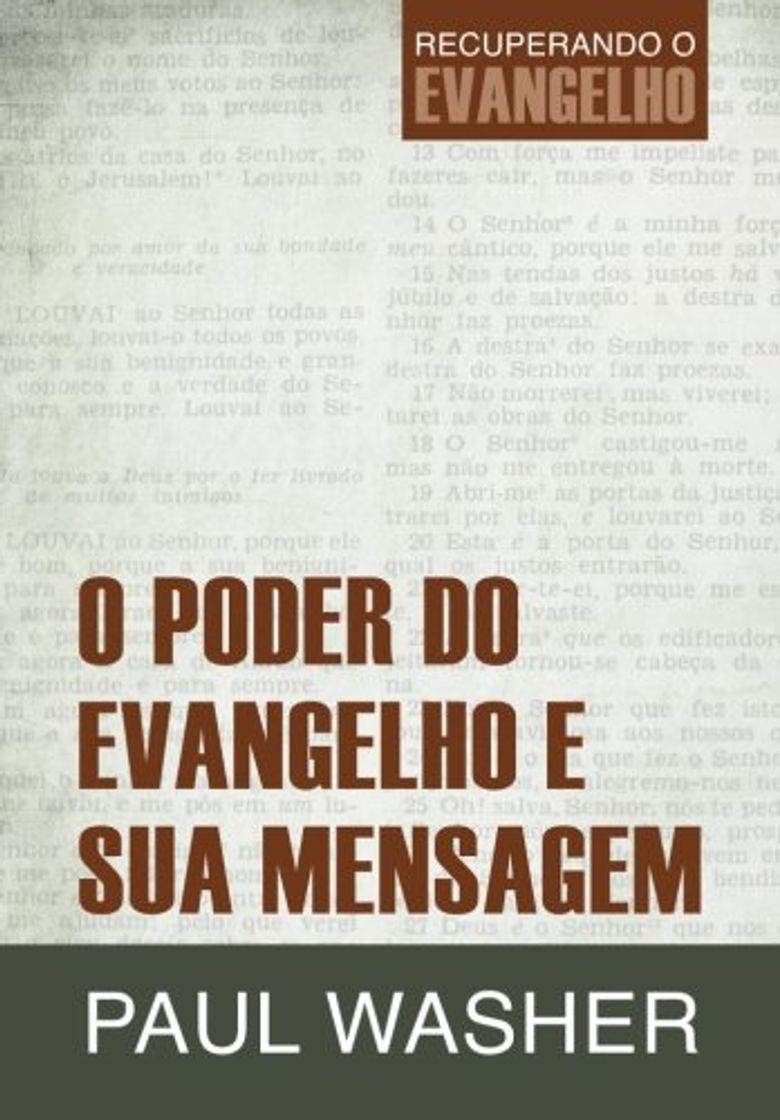 Book O Poder do Evangelho e Sua Mensagem: Volume 1