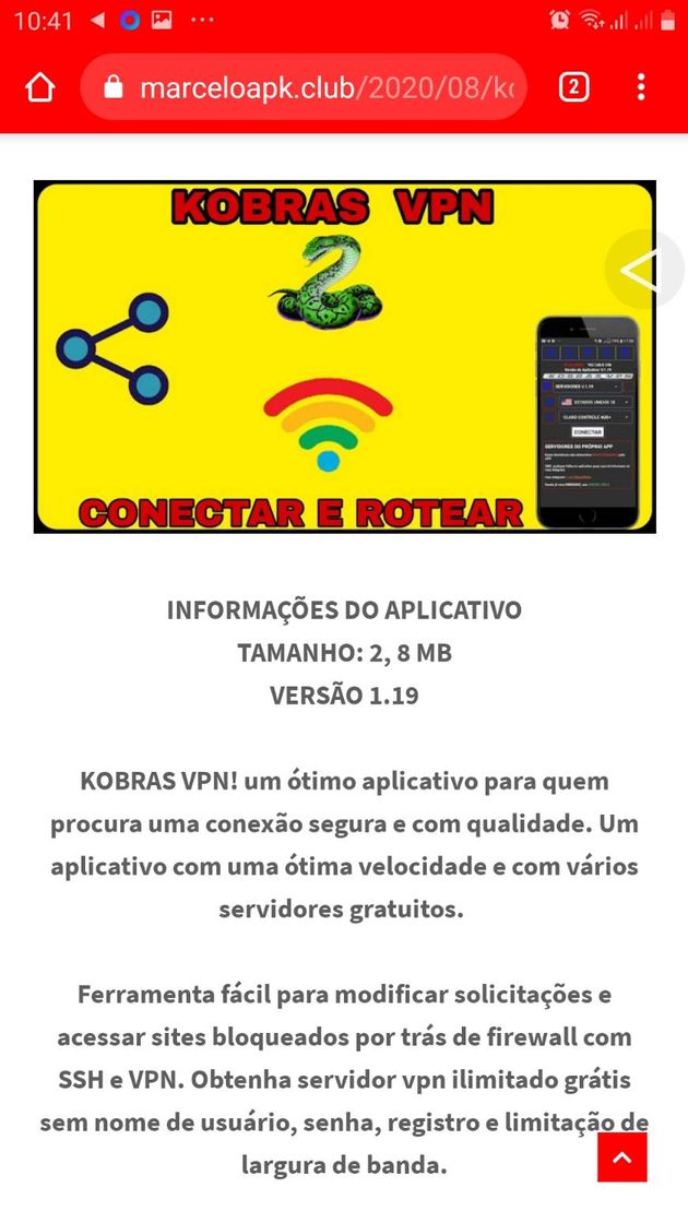 Moda KOBRAS VPN CONECTAR E COMPARTILHAR gratis