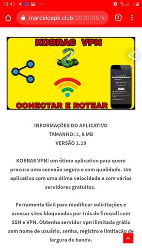 KOBRAS VPN CONECTAR E COMPARTILHAR gratis