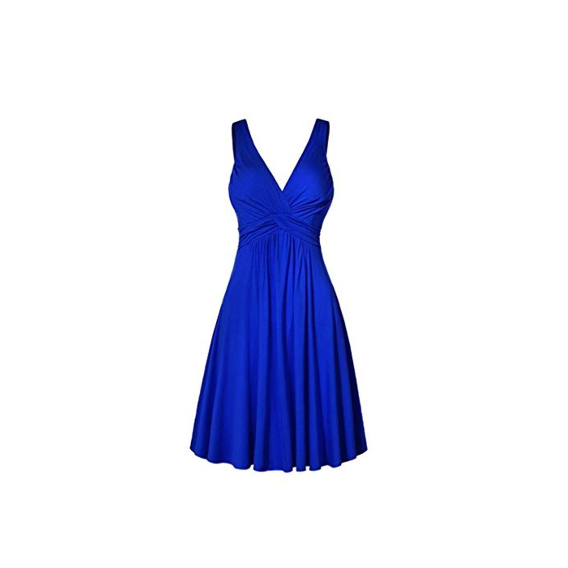 Social Audrey Hepburn 60 s Vestido de noche sexy cuello en V sin mangas cinturones para mujer retro vestido de gato impreso Rockabilly Swing vestido azul XL