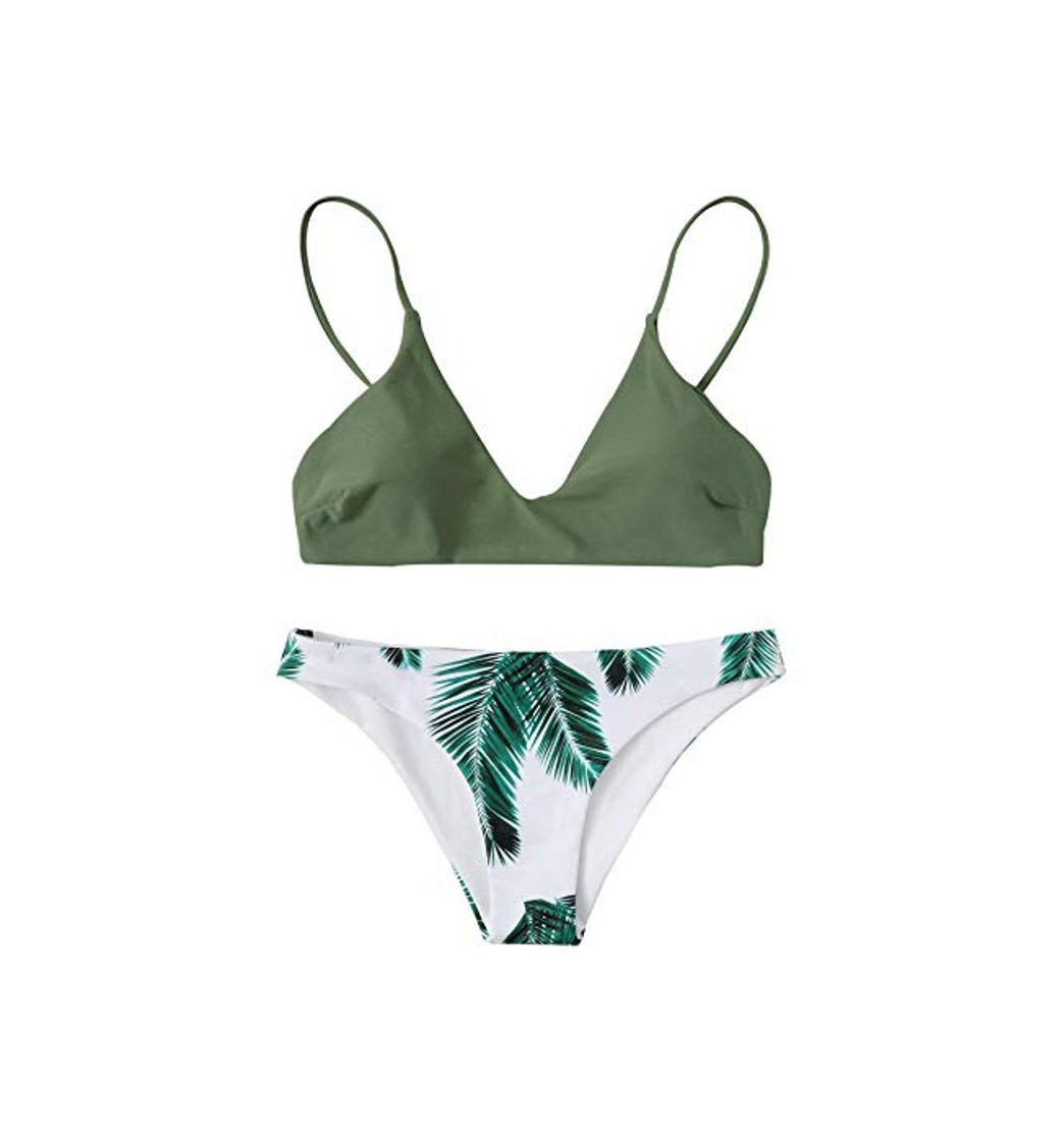 Product DIDK Mujer Conjunto De Bikini Estampado