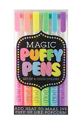 International Arrivals Magic Puffy Pens, Set of 6